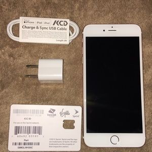 Gently used iPhone 6s Plus Rose gold.